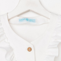 Платье детское на пуговицах KAFTAN, р. 30 (98-104), белый Платье детское на пуговицах KAFTAN, р. 30 (98-104), белый