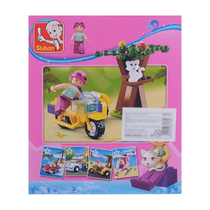 Конструктор Розовая Мечта &laquo;Пляжный мотоцикл&raquo;, 67 деталей