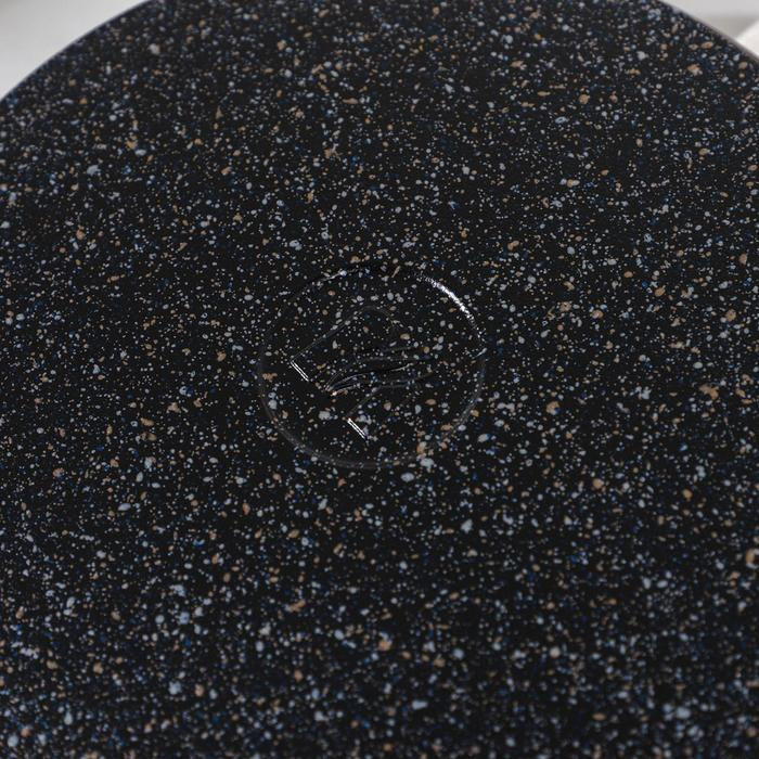 Сковорода &laquo;Гранит Star&raquo;, d=22 см, пластиковая ручка, антипригарное покрытие, тёмно-синий