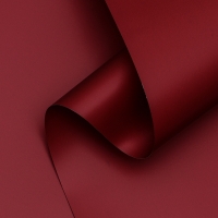 Пленка для цветов тонированная, матовая, вишневый, 0,5 х 10 м &plusmn;1 см, 65 мкм