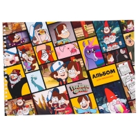 Альбом для рисования А4, 40 листов 100 г/м&sup2;, на пружине, Гравити Фолз