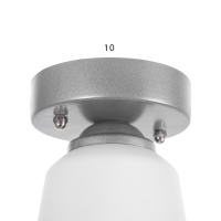 Люстра Алюмис 1хE27 40Вт хром 12х12х17 см