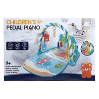 Музыкальный развивающий коврик &laquo;Весёлые зверята&raquo;, цвет розовый