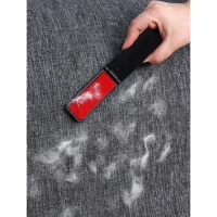 Щётка для одежды складная, 0,6&times;3,5&times;9,5 см, цвет чёрный