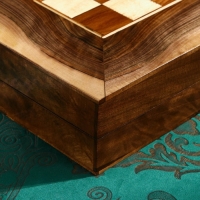 Настольная игра 2 в 1 &laquo;Звезда 9&raquo;: 50х25 см, ручная работа, массив ореха, Иран