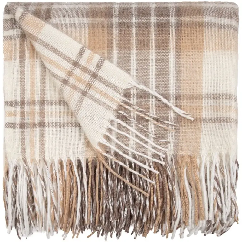 Плед &laquo;Берген&raquo;, светло-бежевый