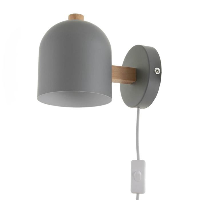 Бра 1668/1GY E27 40Вт серый 18х13х16 см Бра 1668/1GY E27 40Вт серый 18х13х16 см