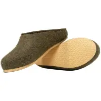 Домашние валенки Step, зеленые (олива), размер 45