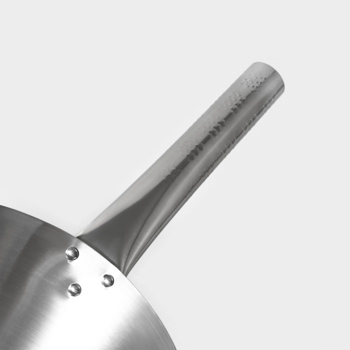 Сковорода-Wok Hanna Kn&ouml;vell из нержавеющей стали Chief, d=30 см, с ручкой