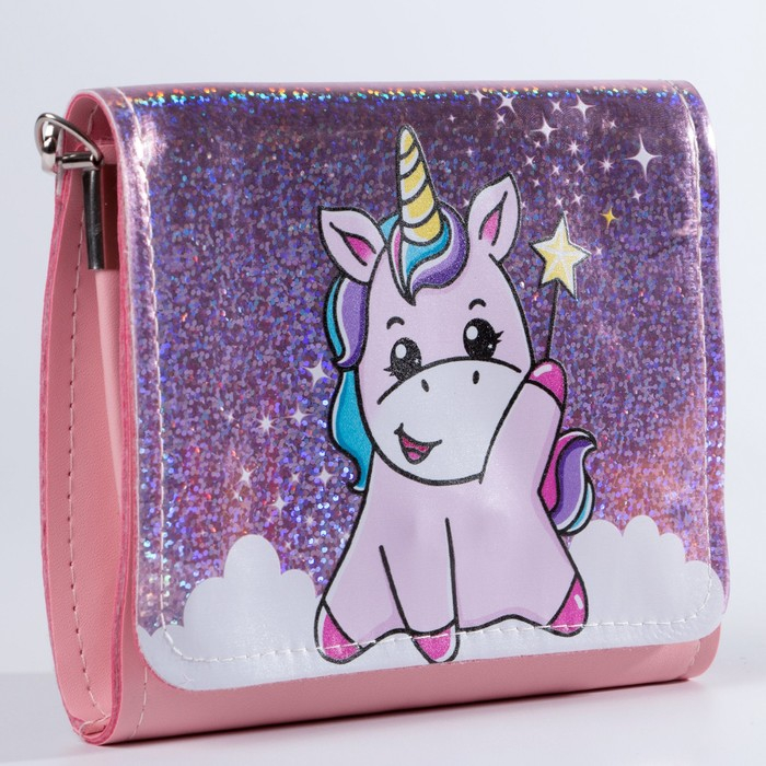 Сумка детская Pink unicorn на клапане, цвет розовый Сумка детская Pink unicorn на клапане, цвет розовый