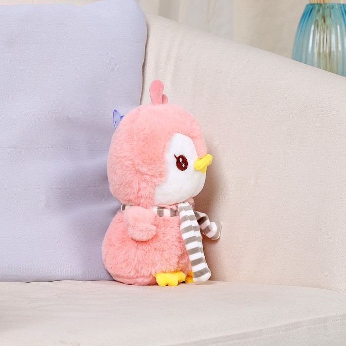 Мягкая игрушка &laquo;Пингвин в шарфике&raquo;, 24 см, цвет розовый