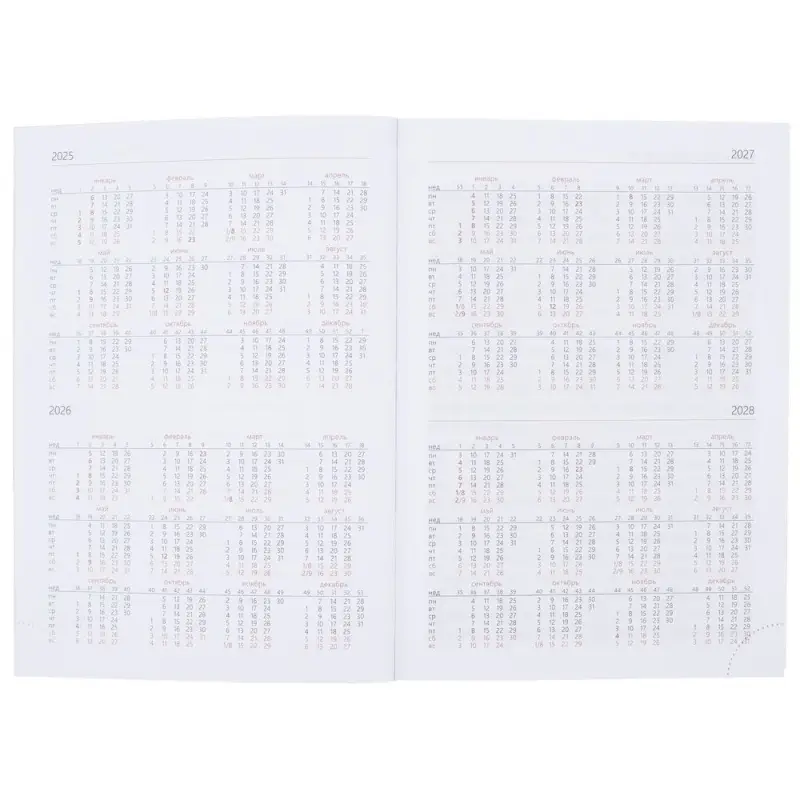 Ежедневник New Nebraska, датированный, коричневый