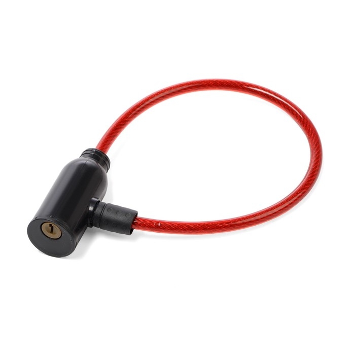 Замок навесной велосипедный, 350 мм, d=6 мм, английский ключ, микс Замок навесной велосипедный, 350 мм, d=6 мм, английский ключ, микс