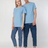 Футболка Regent 150 голубая, размер M