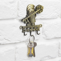 Ключница настенная домовой &laquo;Ключ от счастья&raquo;, 9,7 х 10 см.