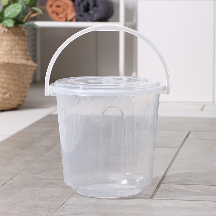 Ведро с крышкой &laquo;Хозяюшка&raquo;, 5 л, цвет МИКС