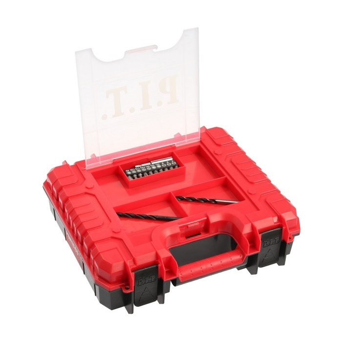 Дрель-шуруповерт P.I.T. PSR18-D3, 20 В, 350/1350 об/мин, 2х1.5 Ач, Li-ion, 30 Нм, кейс