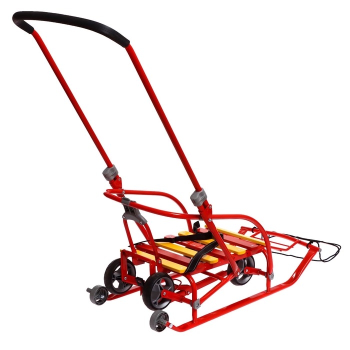 Санки складные Nikki 3, цвет красный