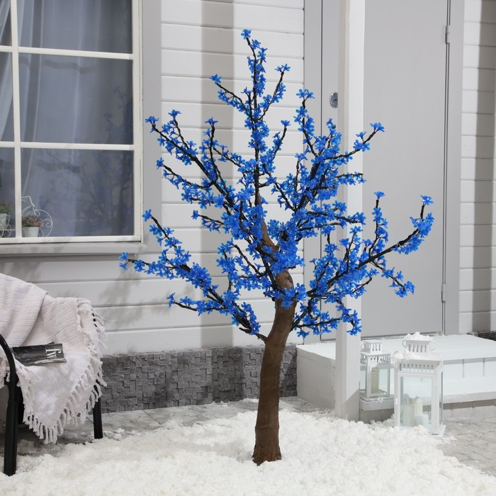 Светодиодное дерево &laquo;Сакура&raquo; 1.8 м, 768 LED, постоянное свечение, 220 В, свечение синее