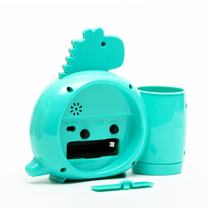 Часы - органайзер с будильником Часы - органайзер с будильником "Динозавр", дискретный ход, d-8 см, 15.8 х 13.5 см, АА