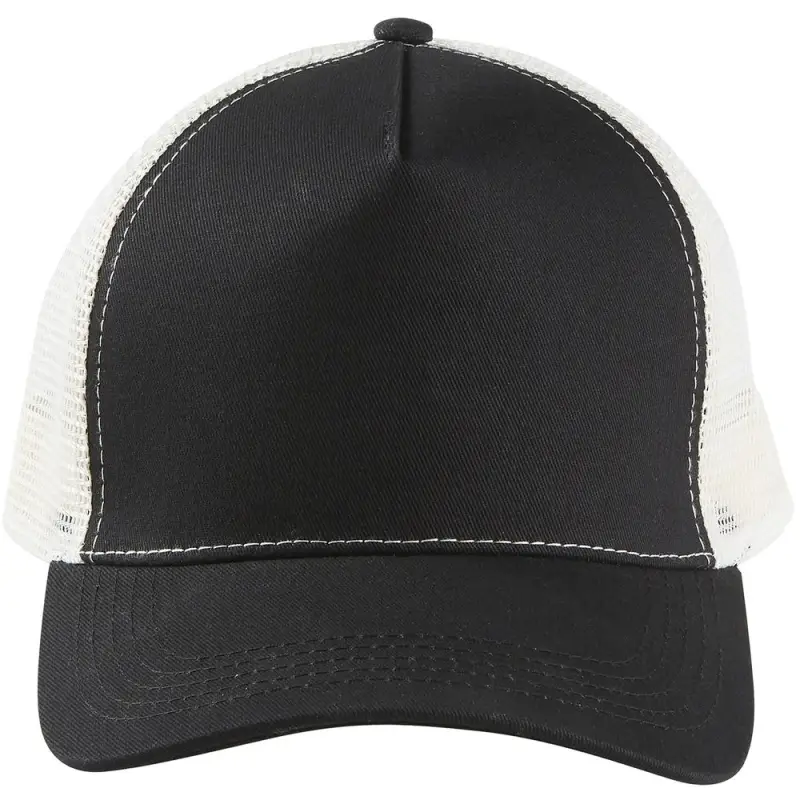 Бейсболка Blink, черная с молочно-белым Бейсболка Blink, черная с молочно-белым