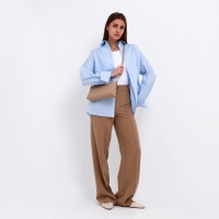 Сумка женская кросс-боди на молнии, цвет бежевый