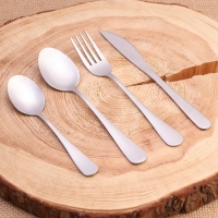 Набор туристический в чехле, вилка, ложка, нож, чайная ложка Набор туристический в чехле, вилка, ложка, нож, чайная ложка