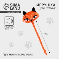 Игрушка для собак &laquo;Лисенок&raquo;, с канатом