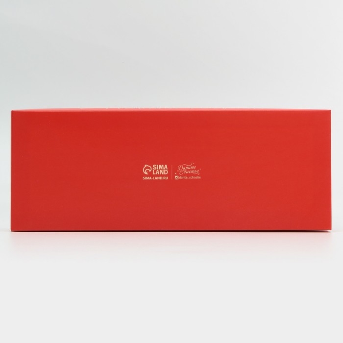 Коробка для десерта «Новогодний красный», 26, 2 х 8 х 9,7 см, Новый год Коробка для десерта «Новогодний красный», 26, 2 х 8 х 9,7 см, Новый год