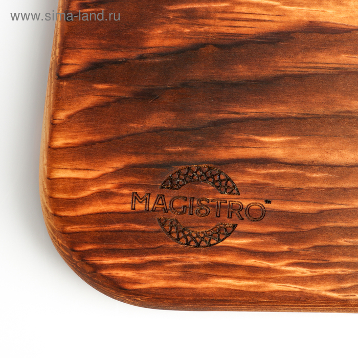 Доска для подачи из натурального кедра Mаgistrо, 30&times;20&times;2 см, цельный массив