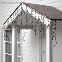 Гирлянда "Бахрома" 3 х 0.6 м , IP65, УМС, тёмная нить каучук, 108 LED, свечение белое, 220 В Гирлянда "Бахрома" 3 х 0.6 м , IP65, УМС, тёмная нить каучук, 108 LED, свечение белое, 220 В