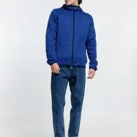 Куртка с капюшоном унисекс Gotland, синяя, размер S