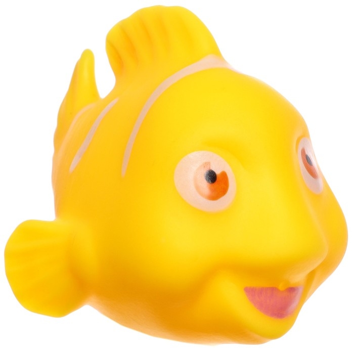 Набор резиновых игрушек для ванны &laquo;Пупсик с цветными рыбками&raquo;, 6 шт, Крошка Я