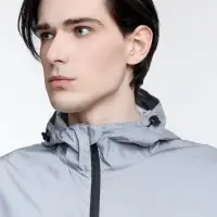 Парка Manifest из светоотражающей ткани, серая, размер M/L