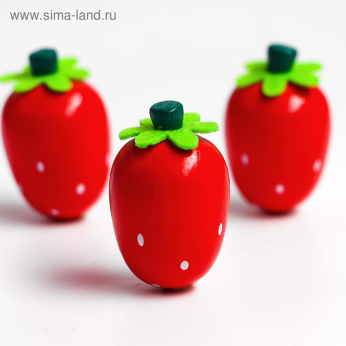 Счётный набор "Клубничка", 12 ягод: 3 &times; 2 см