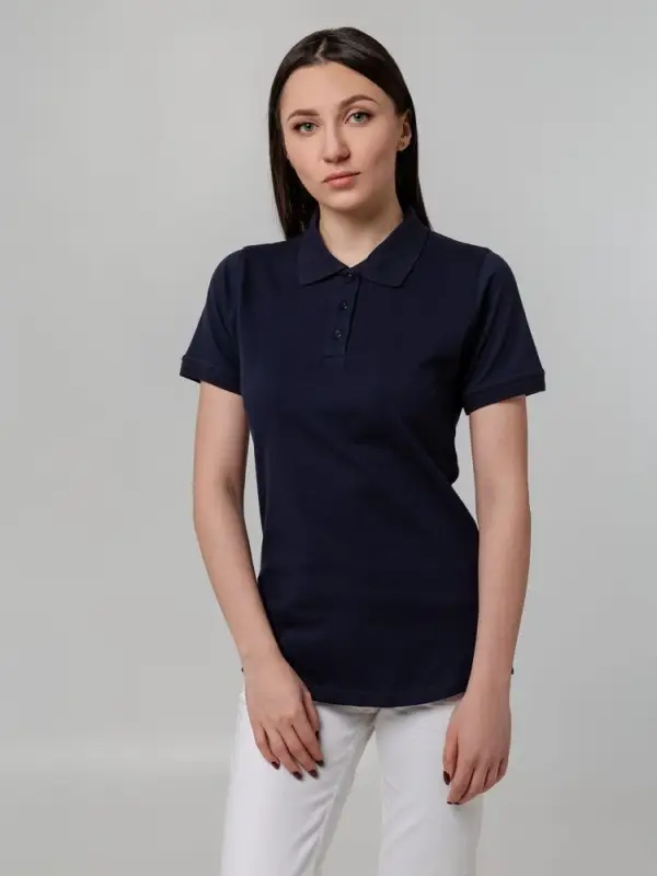 Рубашка поло женская Virma Stretch Lady, темно-синяя, размер L