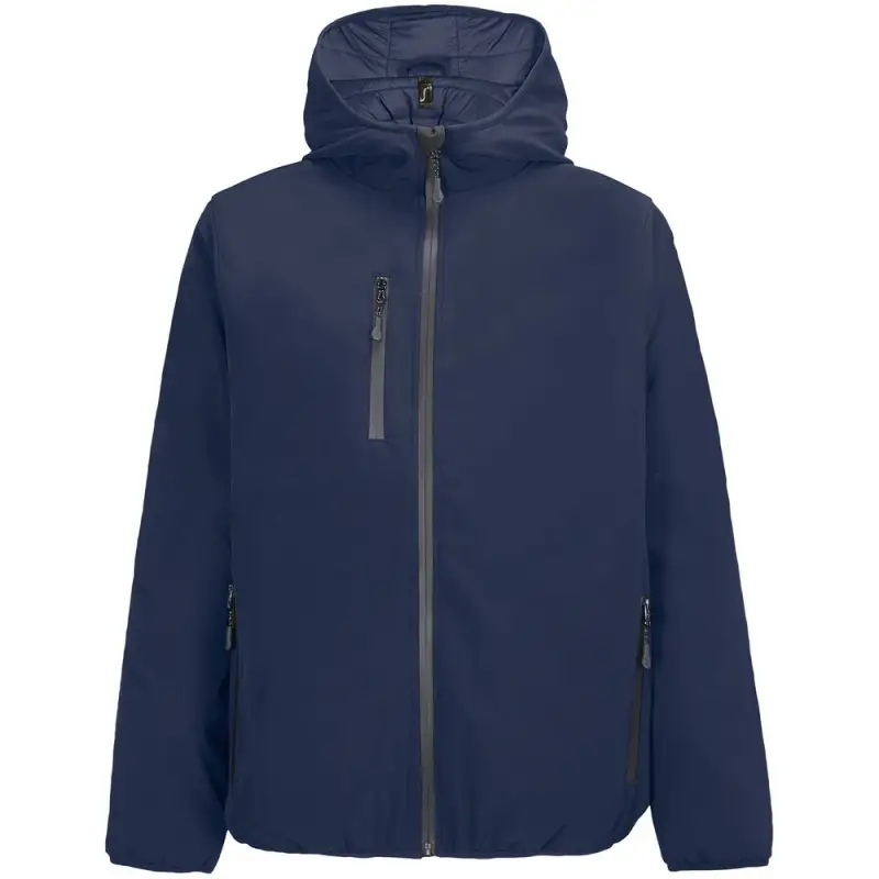 Куртка софтшелл с капюшоном мужская Falcon Men, синяя, размер S