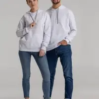 Толстовка с капюшоном Unit Kirenga белая, размер M