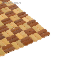 Накидка-массажер на сиденье из бамбука 37 х 36 см, светлый цвет Накидка-массажер на сиденье из бамбука 37 х 36 см, светлый цвет