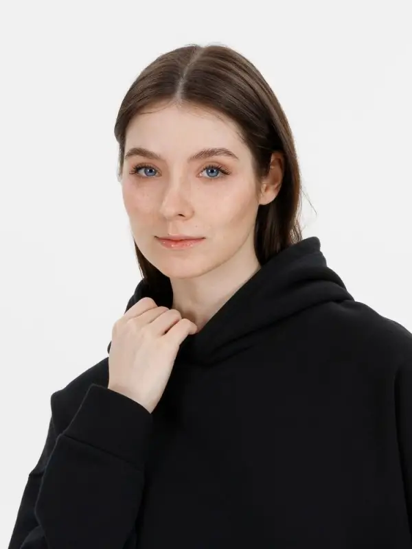 Худи оверсайз унисекс Snuggie, черное, размер XS/S