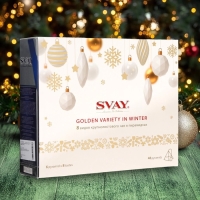 Чайная коллекция Svay. Golden variety in Winter, 48 пирамидок, Новый год Чайная коллекция Svay. Golden variety in Winter, 48 пирамидок, Новый год
