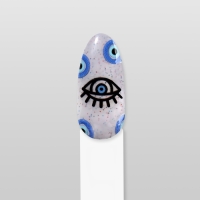 Наклейки для ногтей &laquo;Взгляд&raquo;, объёмные, разноцветные