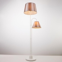 Торшер 1063/2, 2х15Вт Е27, цвет белый-серый