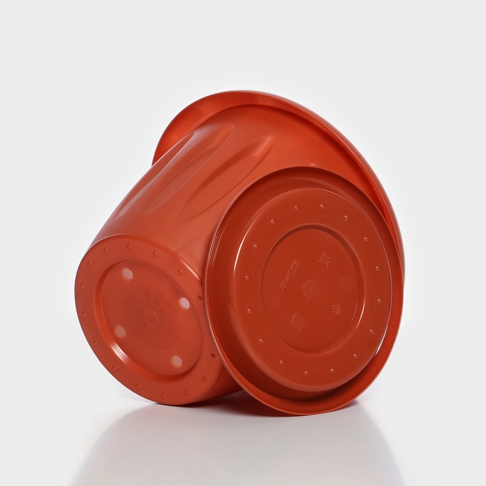 Горшок с поддоном «Фелиция», 3,6 л, цвет терракотовый Горшок с поддоном «Фелиция», 3,6 л, цвет терракотовый