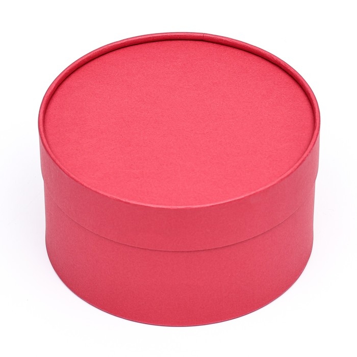 Подарочная коробка "Рубин" красный, завальцованная без окна, 18 х 10 см