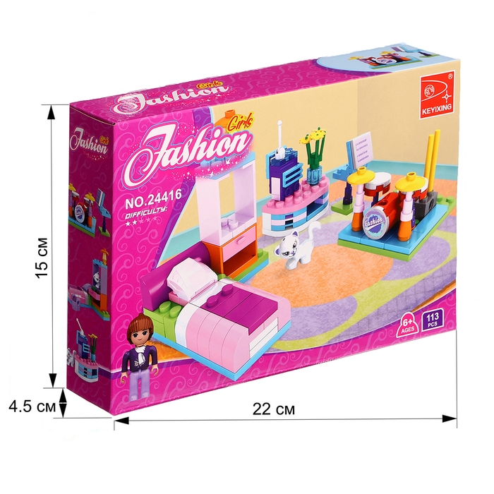 Конструктор &laquo;Комната мечты&raquo;, 108 деталей