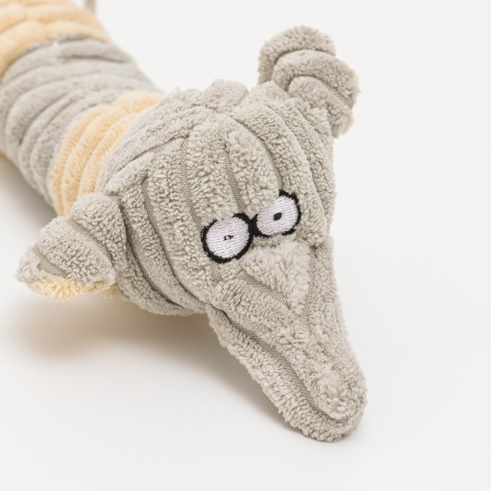 Игрушка текстильная Игрушка текстильная "Пес", 24 х 8 см, серый