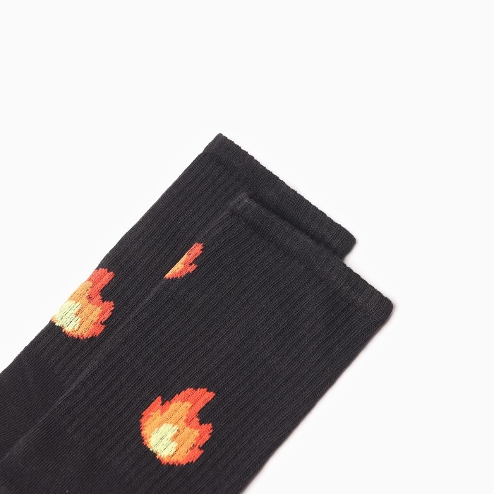 Носки мужские Носки мужские "Огни" р. 41-44 (27-29 см), чёрный