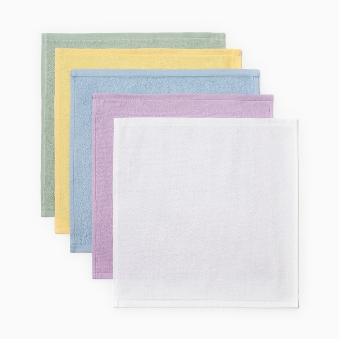 Набор махровых салфеток Набор махровых салфеток "Закат" 30х30 см -5шт, 100% хл, 340гр/м2