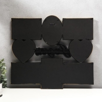 Фоторамка пластик на 8 фото 12х12, 10х15 см "Я люблю тебя" золото 43х43 см Фоторамка пластик на 8 фото 12х12, 10х15 см "Я люблю тебя" золото 43х43 см